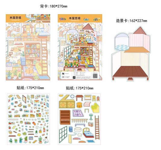 Original 3D landscaping stickers DIY decompression